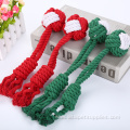 Pet products christmas rope dog toy for chewing